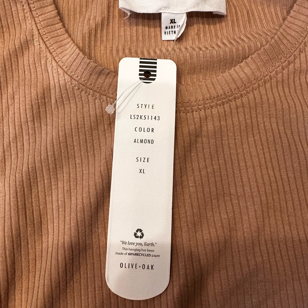 Olive and Oak NWT size XL Tan ribbed cut out tank maxi dress - Picture 10 of 15